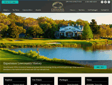 Tablet Screenshot of caledoniagolfandfishclub.com